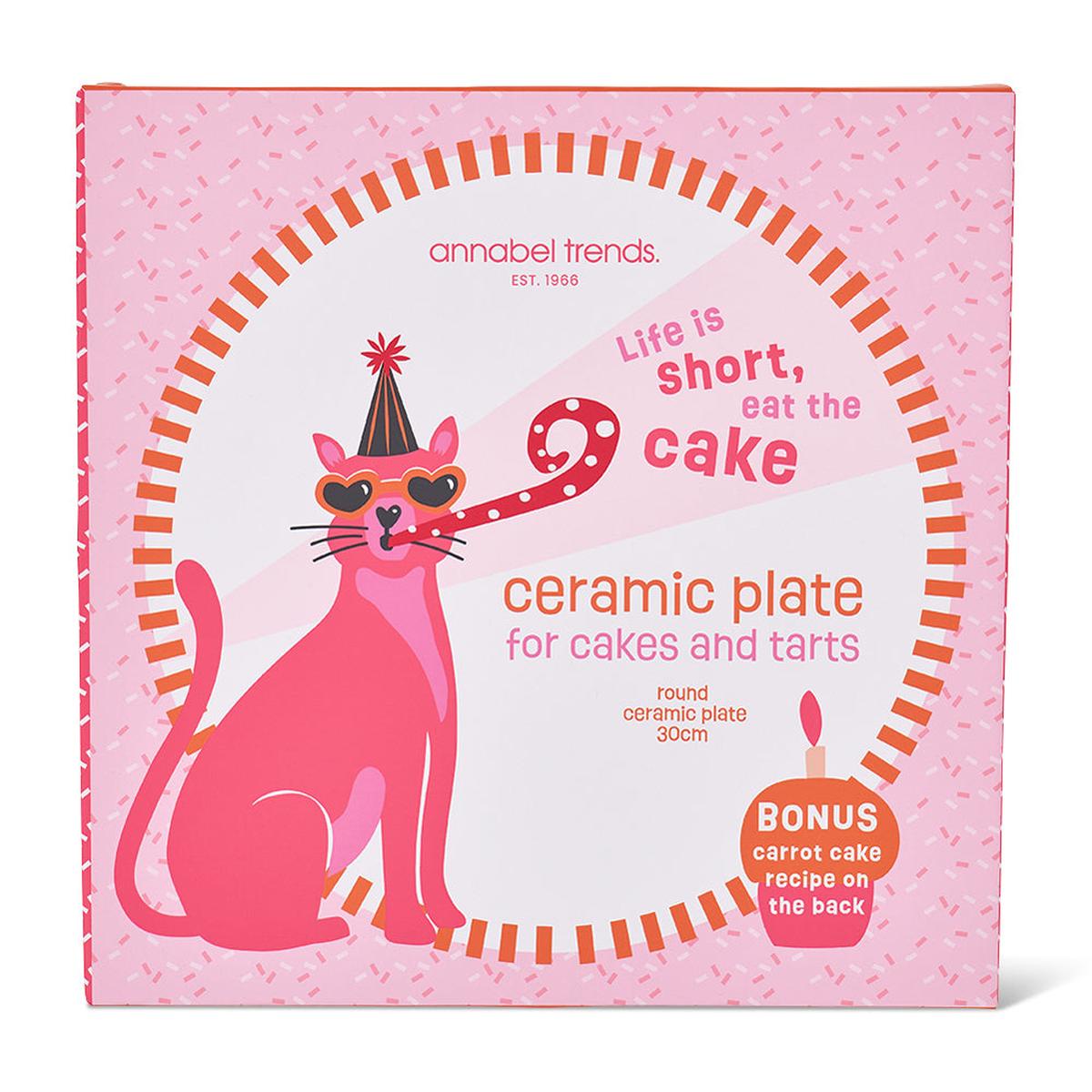Annabel Trends Serving Plate - Life is Short, Eat The Cake | Minimax - packaging