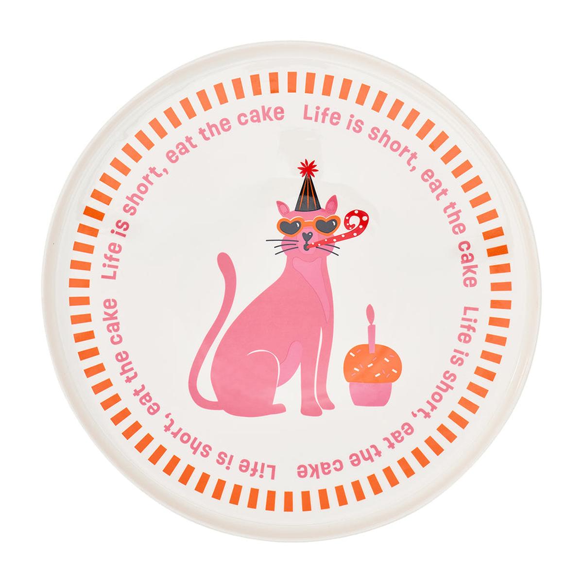 Annabel Trends Serving Plate - Life is Short, Eat The Cake | Minimax