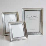 Flair Gifts Wide Border Hammer Frame Silver 5x7"