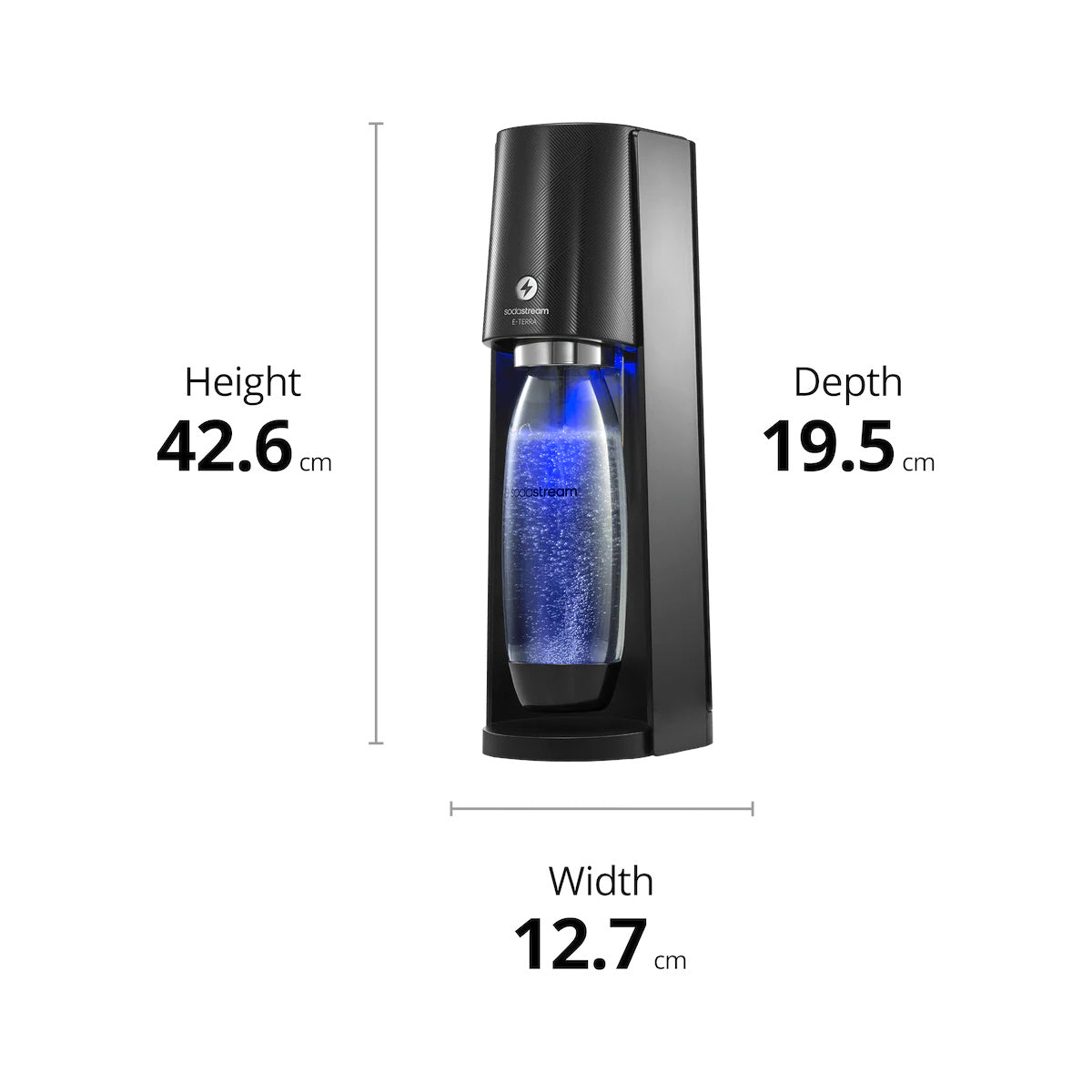 SodaStream E-Terra Sparkling Water Maker Black | Minimax