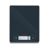 Soehnle Profi digital kitchen scale 15kg, slim glass food scale with LCD display and touch controls