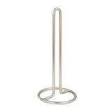 Spectrum Euro Paper Towel Holder Satin with sleek metal frame and round base