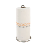 Spectrum Euro Paper Towel Holder Satin with sleek metal frame and round base