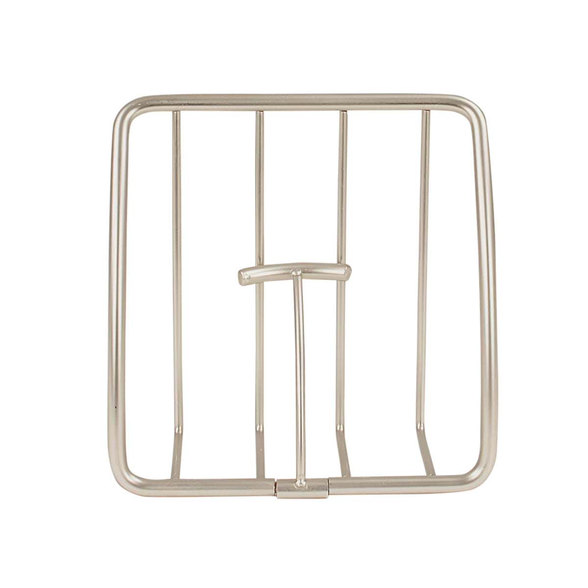 Spectrum Euro Weighted Napkin Holder Satin with sleek metal frame and weighted arm