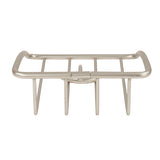 Spectrum Euro Weighted Napkin Holder Satin with sleek metal frame and weighted arm