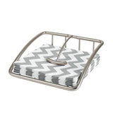 Spectrum Euro Weighted Napkin Holder Satin with sleek metal frame and weighted arm