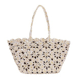 French Bazaar Jane Crochet Basket Beige/Gold | Minimax