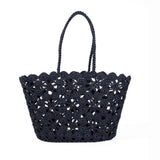 French Bazaar Jane Crochet Basket Black | Minimax