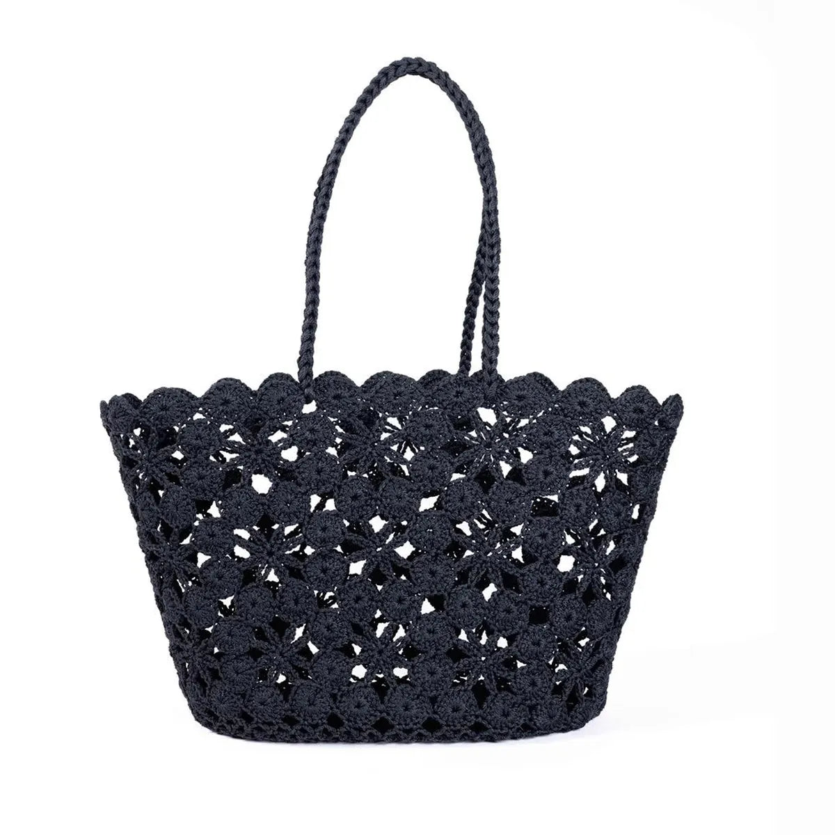 French Bazaar Jane Crochet Basket Black | Minimax