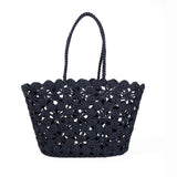 French Bazaar Jane Crochet Basket Black | Minimax