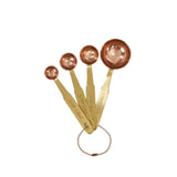 Davis & Waddell Heritage Copper & Brass Measuring Spoon Set