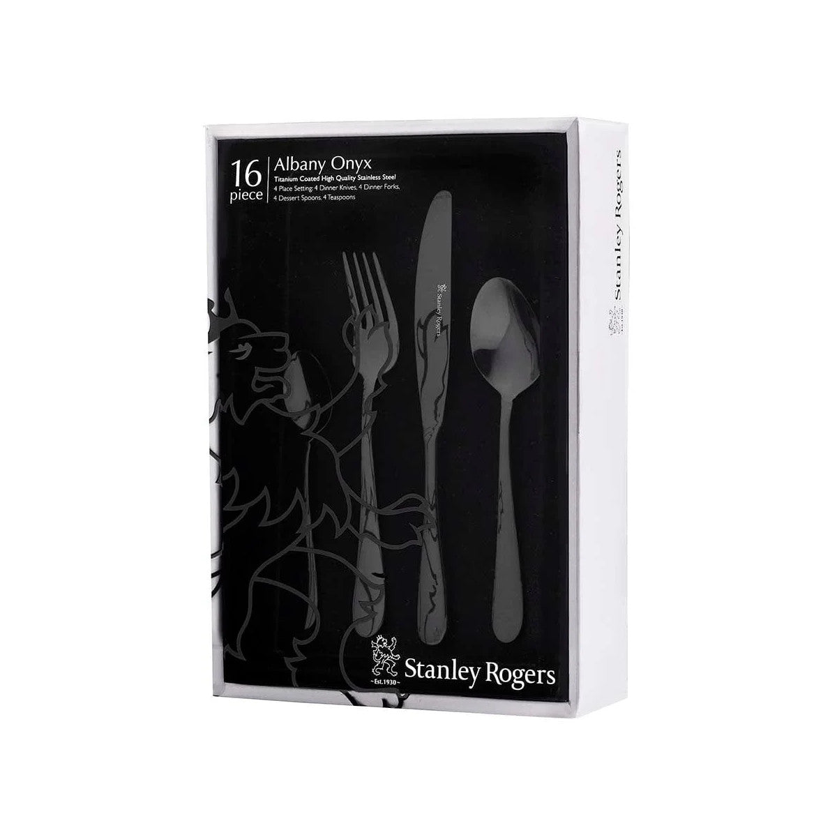 Stanley Rogers Albany Cutlery Set Onyx 16 Piece | Minimax