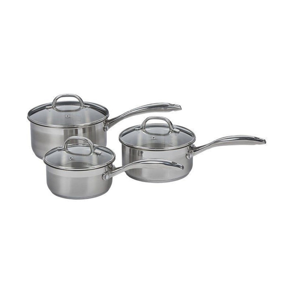 Swiss Diamond Premium Steel Induction Saucepan (Set of 3) | Minimax