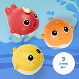 Tiger Tribe Catch & Splash Bath Fishing Game featuring colourful floating fish and blue rod