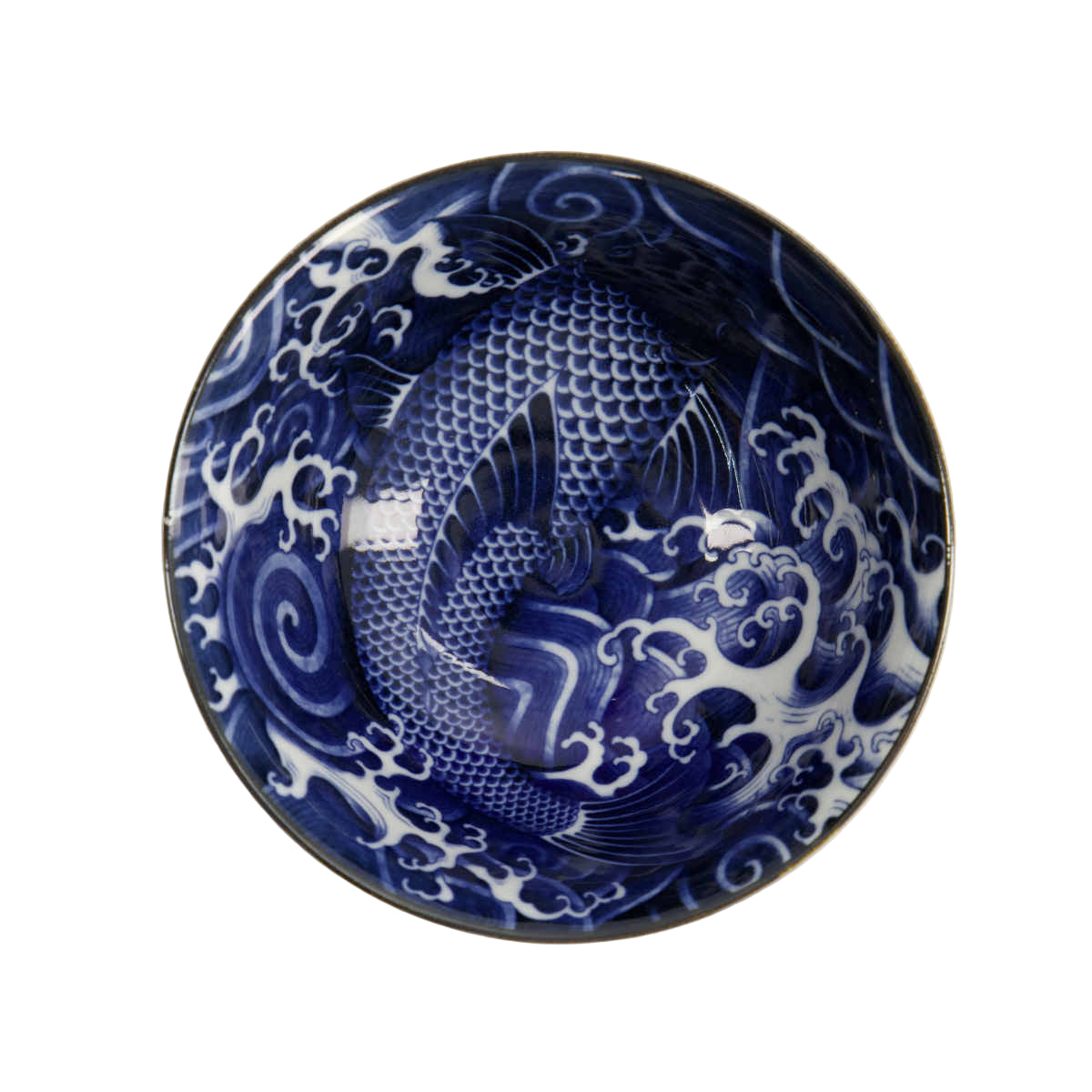 Tokyo Design Japonism Tayo Bowl Blue Carp 14cm