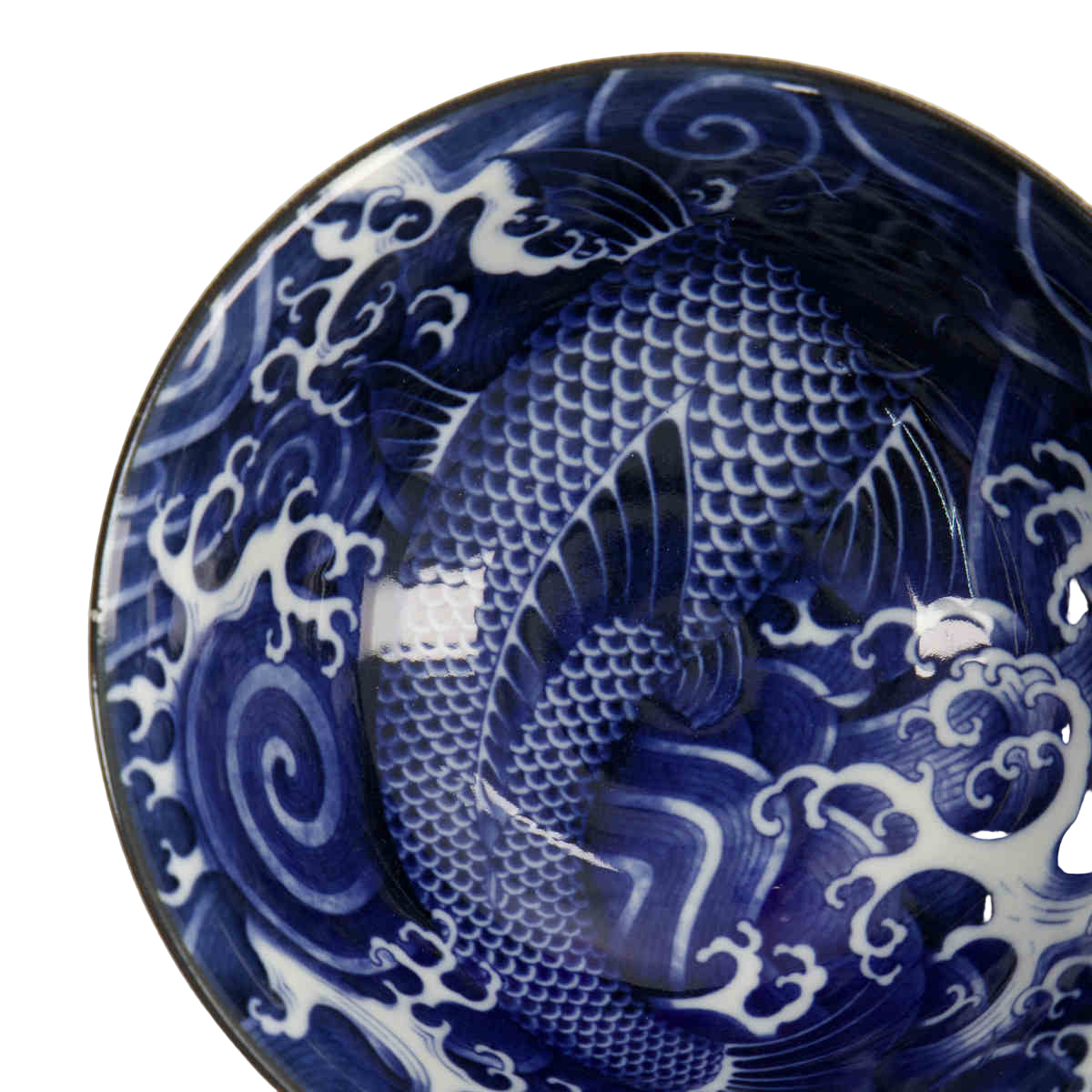 Tokyo Design Japonism Tayo Bowl Blue Carp 14cm
