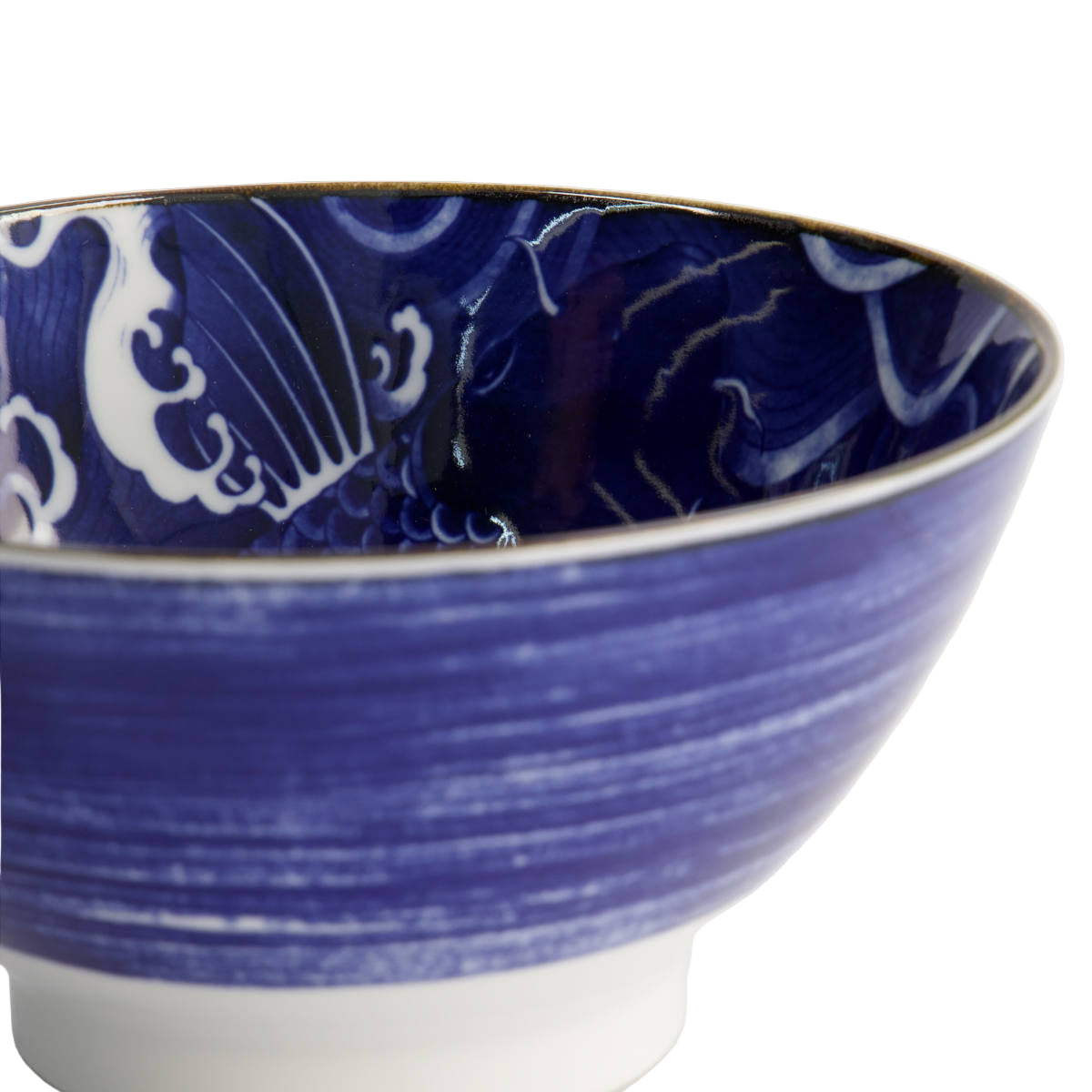 Tokyo Design Japonism Tendon Bowl Blue Carp 17cm