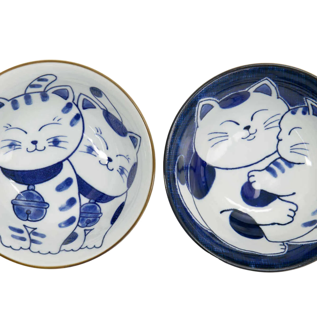 HAG TD Kawaii Neko Cat Bowl 2pc With Chopsticks Twin Cat Gift Boxed | Minimax
