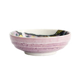 Tokyo Design Seafood Dish Fugu Purple 9.5 x 3cm