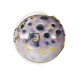 Tokyo Design Seafood Dish Fugu Purple 9.5 x 3cm