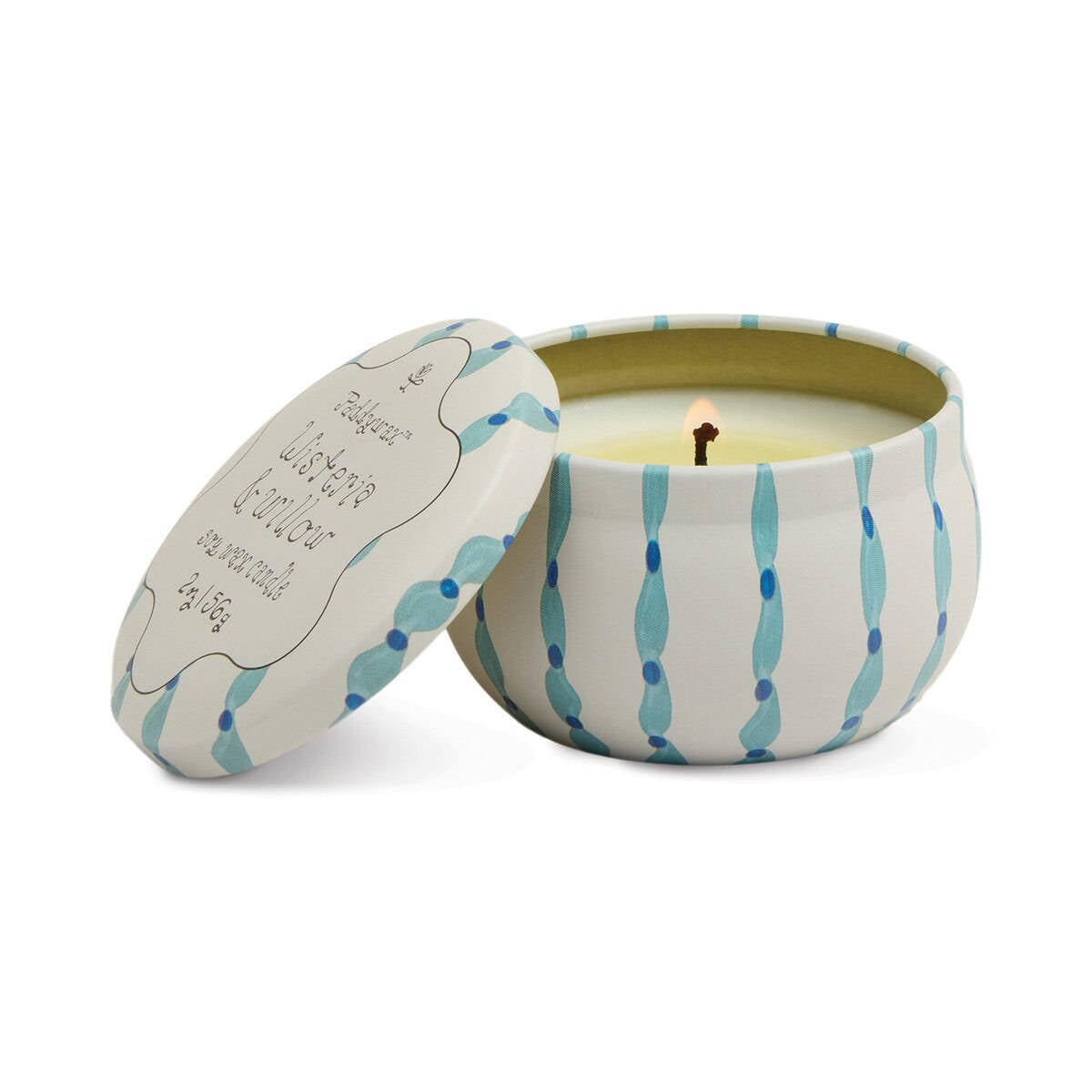 Paddywax Wisteria & Willow Tulip Printed Tin Candle 2oz (56g) | Minimax