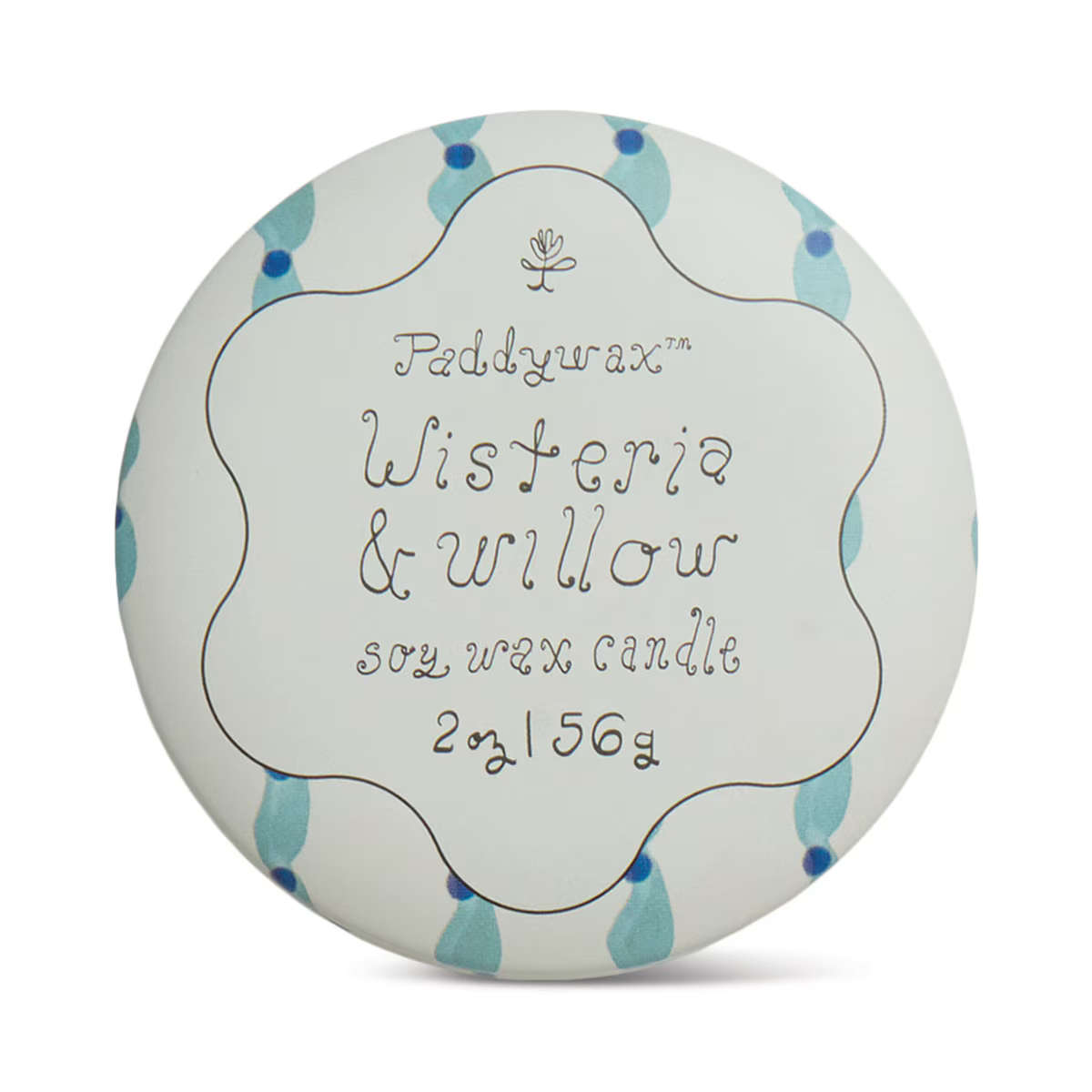 Paddywax Wisteria & Willow Tulip Printed Tin Candle 2oz (56g) | Minimax