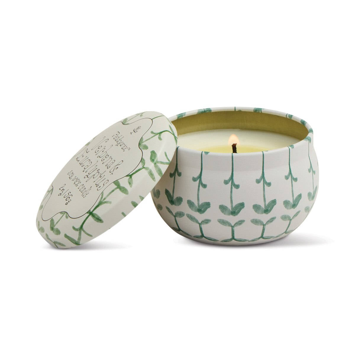Paddywax Verbena & Lemongrass Tulip Printed Tin 2oz (56g) | Minimax