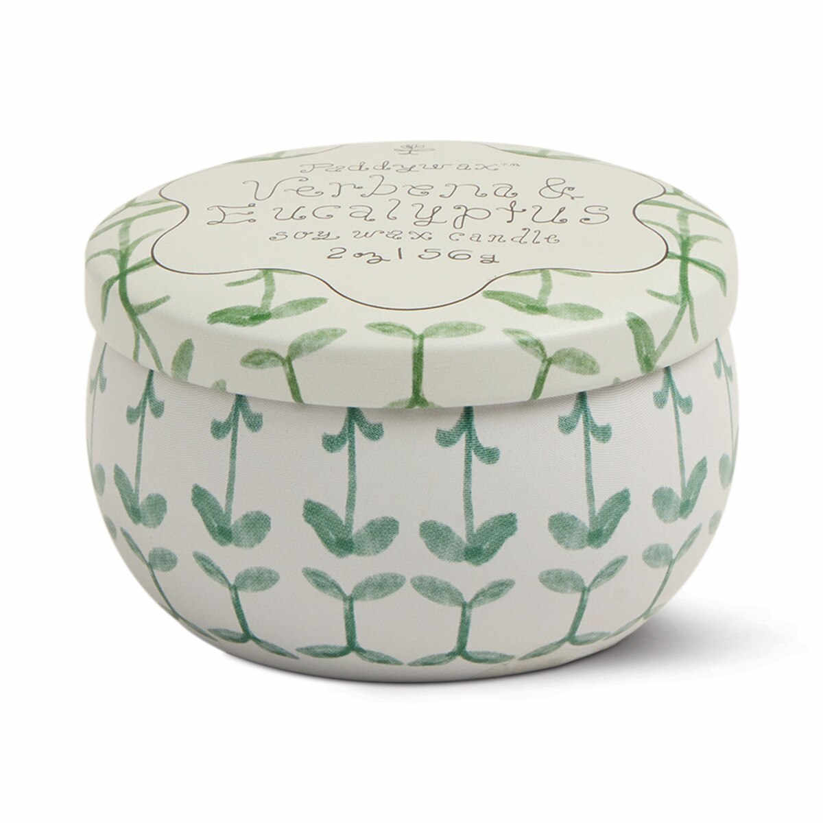 Paddywax Verbena & Lemongrass Tulip Printed Tin 2oz (56g) | Minimax