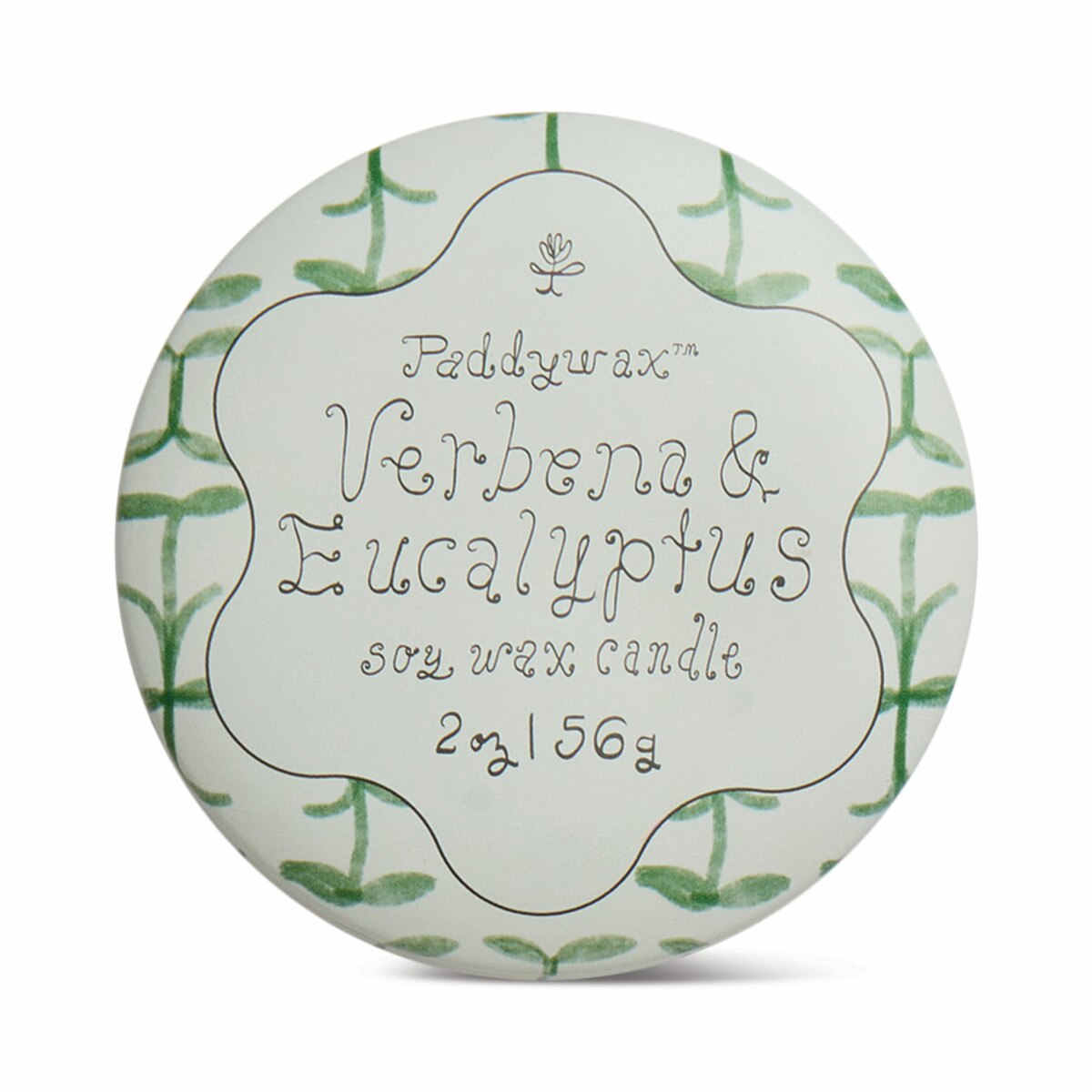 Paddywax Verbena & Lemongrass Tulip Printed Tin 2oz (56g) | Minimax
