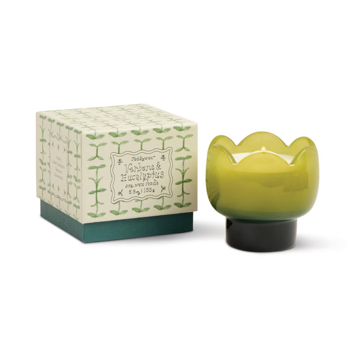 Paddywax Tulip Verbana & Lemongrass Glass Candle 155g | Minimax
