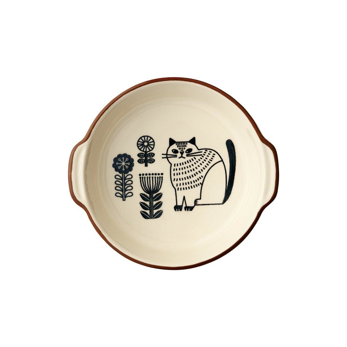 Concept Japan Round Cat Ovenware Dish 16cm