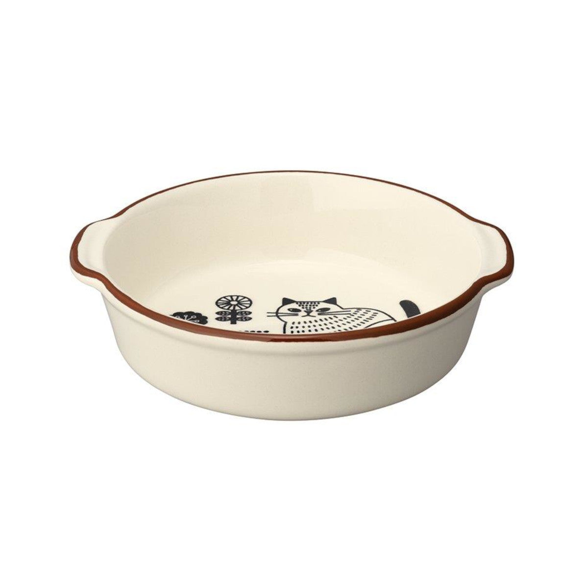 Concept Japan Round Cat Ovenware Dish 16cm