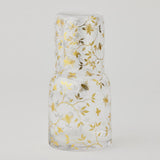 Pilbeam Living Bee Carafe Set 770mL – decorative carafe and glass set featuring gold bees and leaves, perfect for bedside or table use