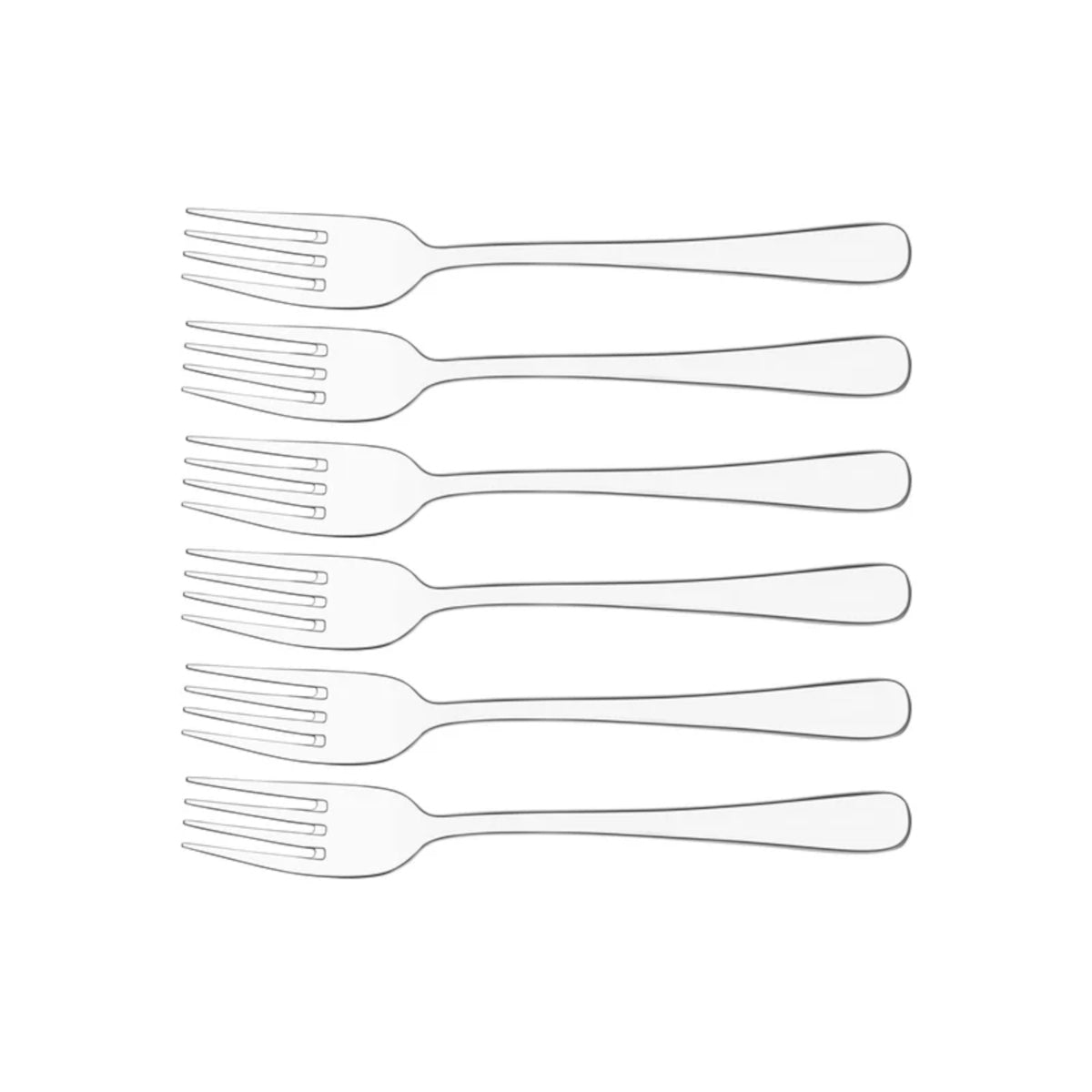 Tablekraft York cutlery set 32 piece with polished stainless steel fork, knife, spoon, and teaspoon