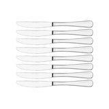 Tablekraft York cutlery set 32 piece with polished stainless steel fork, knife, spoon, and teaspoon