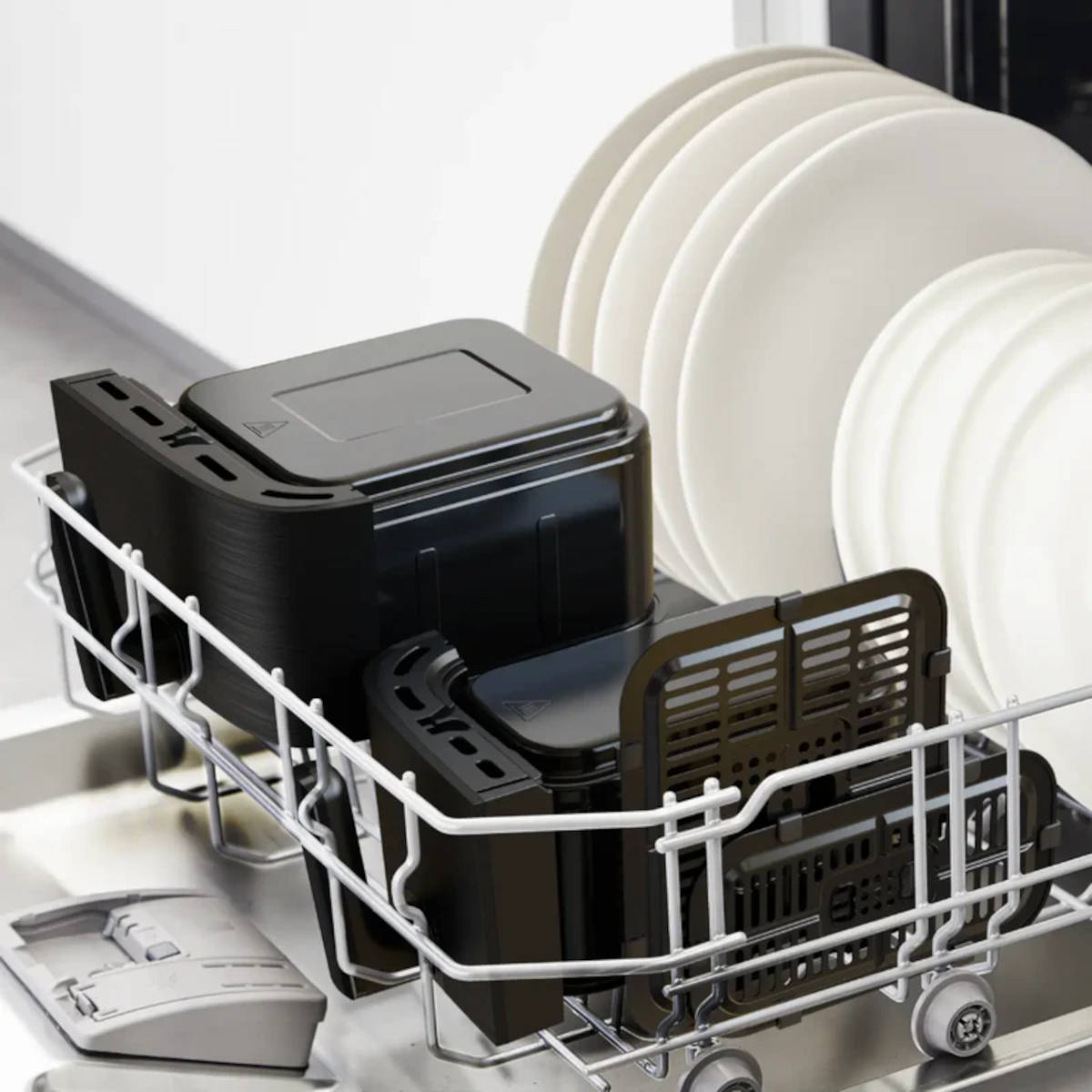 Tefal Dual Easy Fry Essential Drawer Air Fryer XXL Black | Minimax