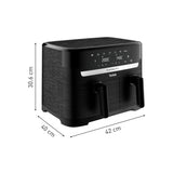 Tefal Dual Easy Fry Essential Drawer Air Fryer XXL Black | Minimax