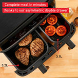 Tefal Dual Easy Fry Essential Drawer Air Fryer XXL Black | Minimax