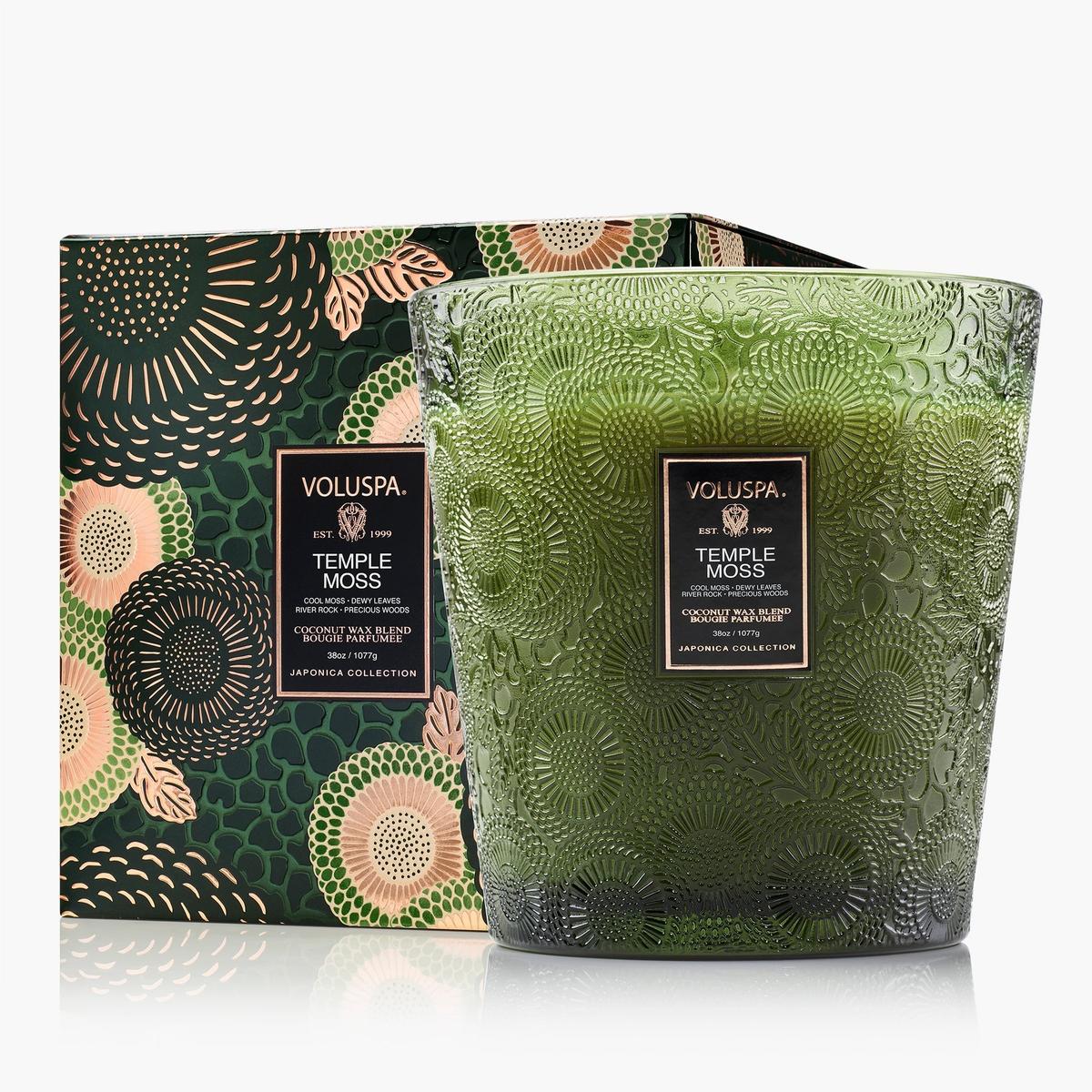 Voluspa Temple Moss 3 Wick Hearth Candle | Minimax