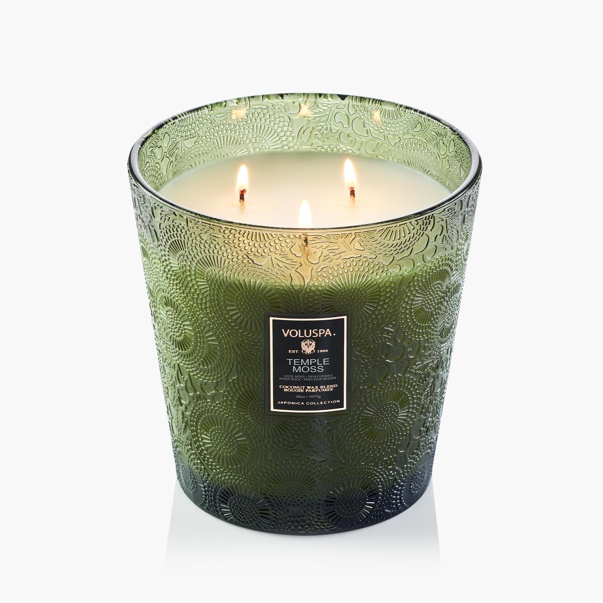 Voluspa Temple Moss 3 Wick Hearth Candle | Minimax