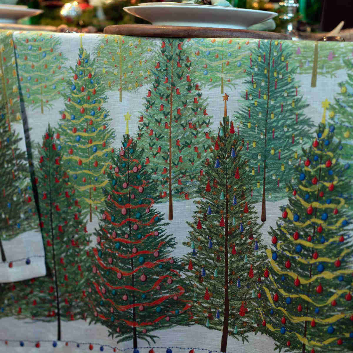 Tessitura Toscana Telerie Fairy Trees Tablecloth 160cm x 230cm | Minimax