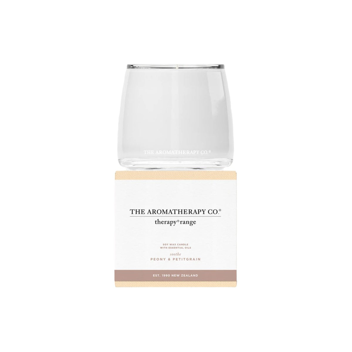 The Aromatherapy Co. Peony & Petitgrain Therapy Candle Soothe 260g | Minimax