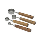Ecology Provisions Measuring Spoons Set of 4 – angled view stacked together