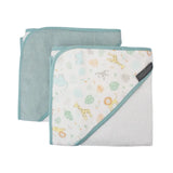 The Little Linen Savanna Giraffe Hooded Towels Pack of 2 | Minimax
