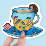 The Nonsense Maker Beach Teacup Magnet | Minimax