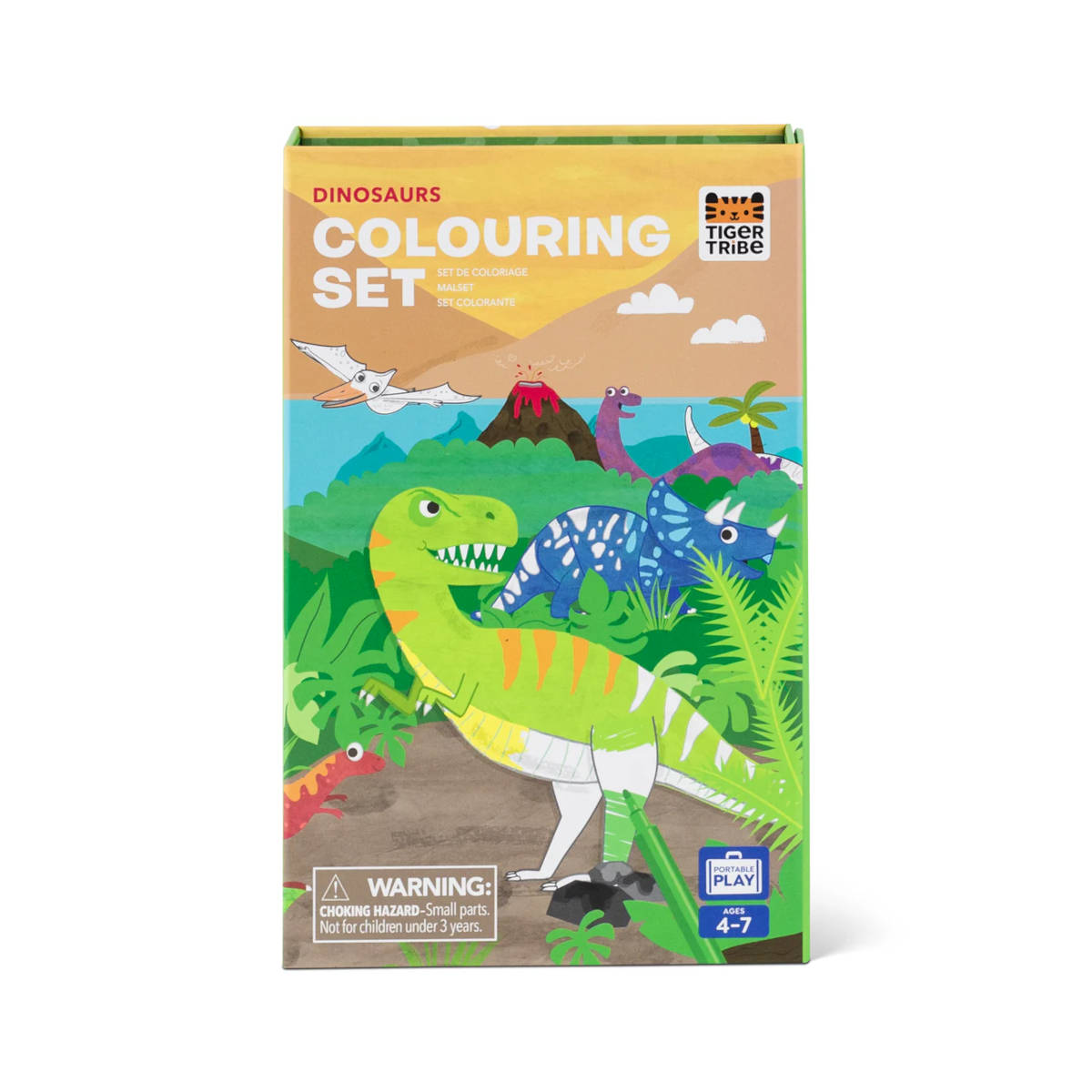Tiger Tribe Dinosaur Colouring Set | Minimax