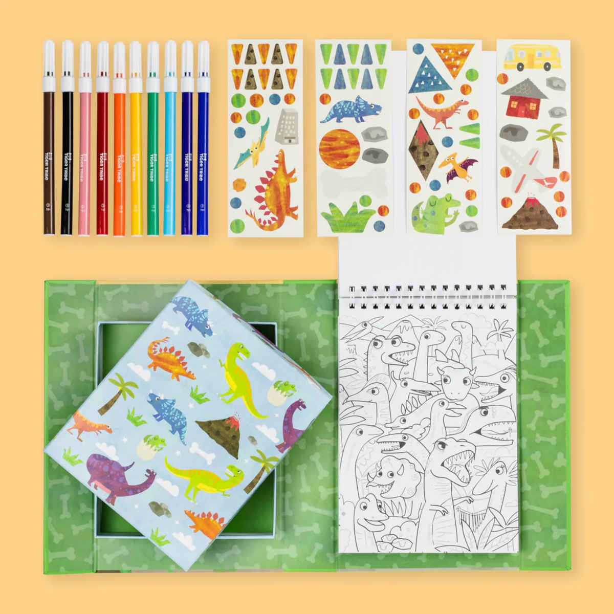 Tiger Tribe Dinosaur Colouring Set | Minimax