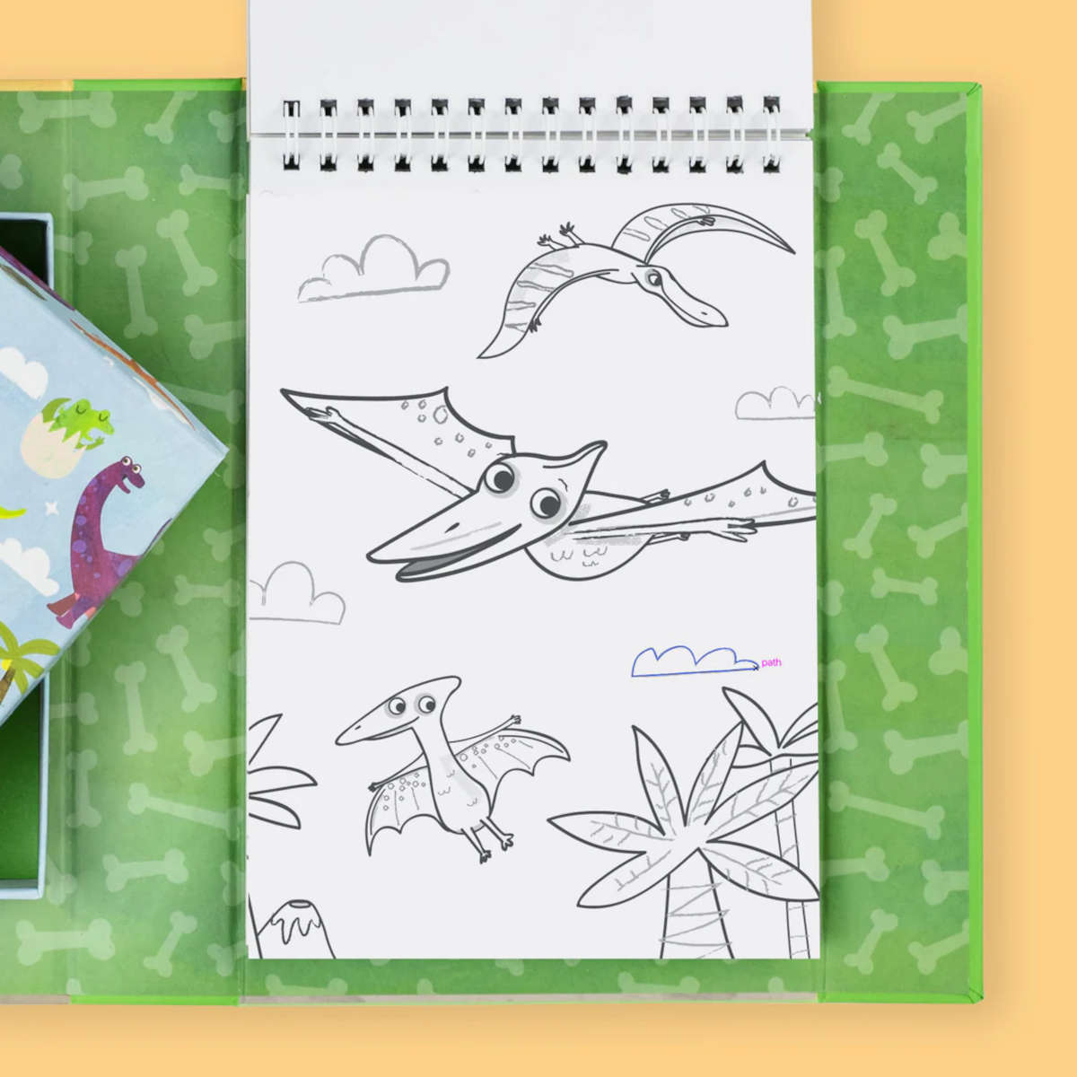 Tiger Tribe Dinosaur Colouring Set | Minimax