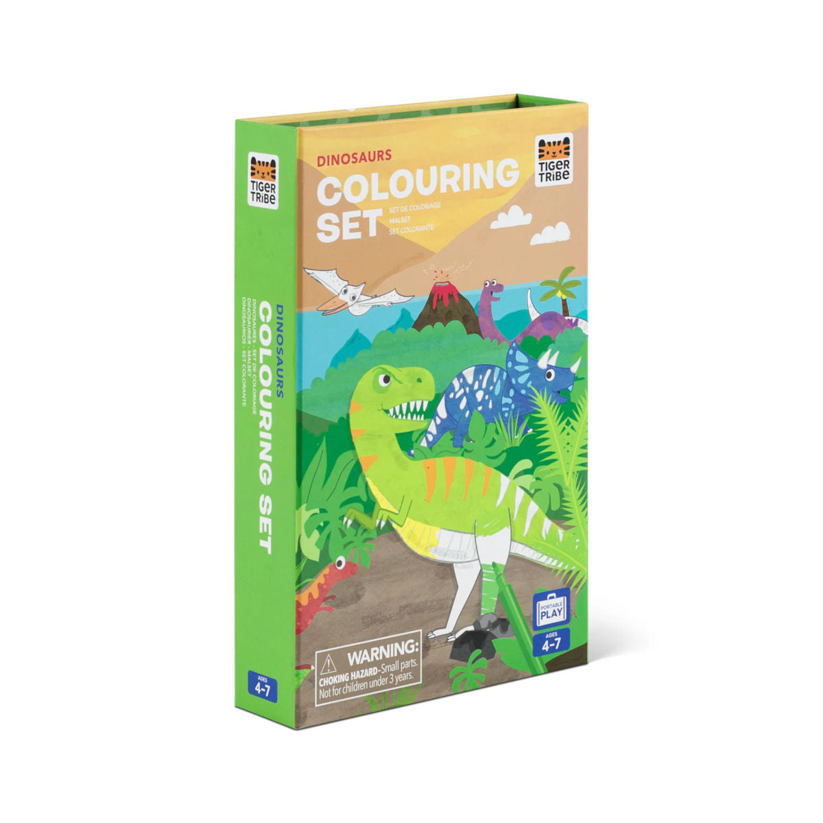 Tiger Tribe Dinosaur Colouring Set | Minimax