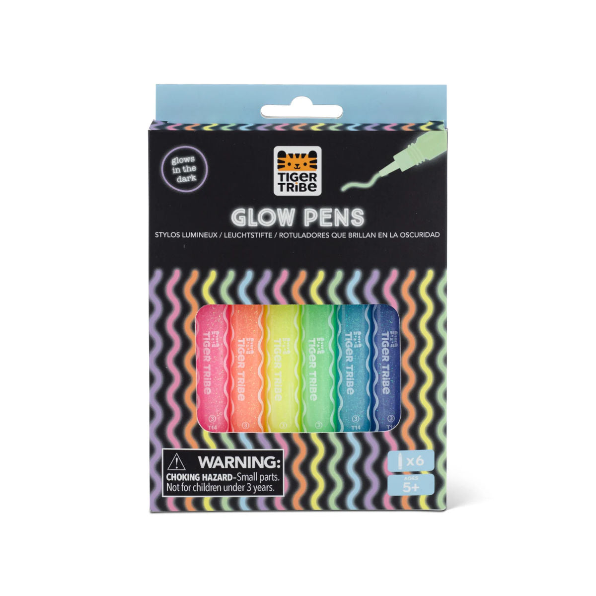 Tiger Tribe Glow Pens Pack of 6 | Minimax